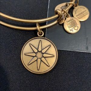 Alex & Ani Star of Venus Charm Wire Bangle